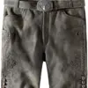 Trachtenlederhose Ronny (granit gespeckt