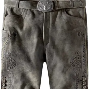 Trachtenlederhose Ronny (granit gespeckt