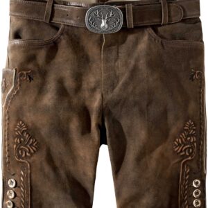 Trachtenlederhose Ronny (muskat gespeckt