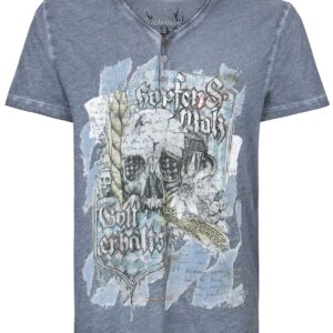 Trachtenshirt Bräu (rauchblau