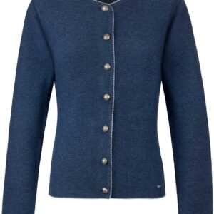 Trachtenstrickjacke Marissa (nachtblau-kiesel
