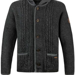 Trachtenstrickjacke Milan (anthrazit