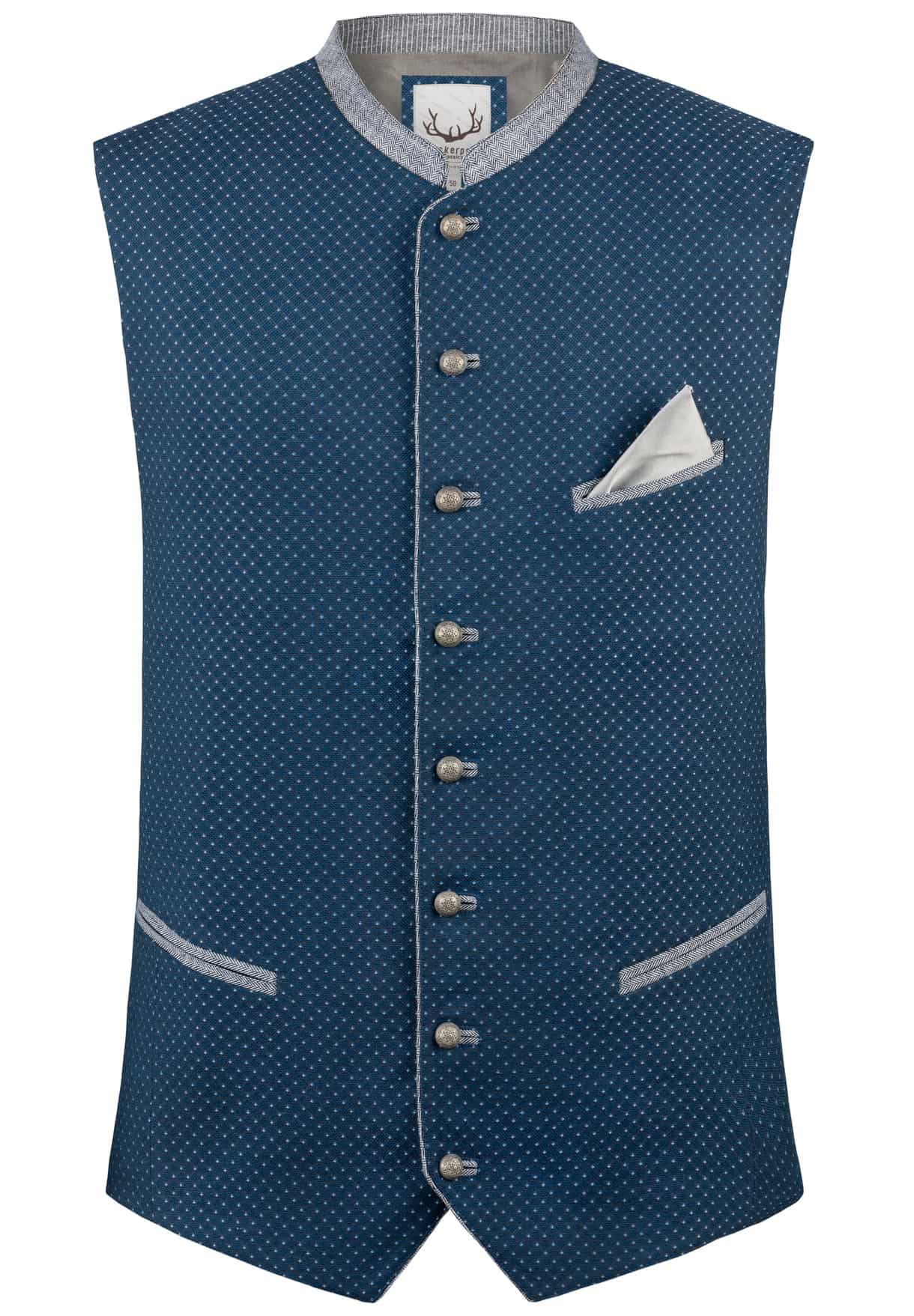 Trachtenweste Markus (blau
