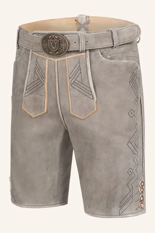 Lederhose Xilas mit Gürtel – Bild 3