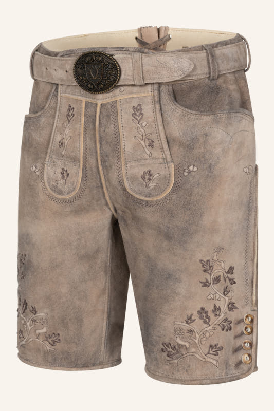 Lederhose Berno mit Gürtel – Bild 3