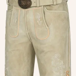 Lederhose Miquel mit Gürtel – Bild 3