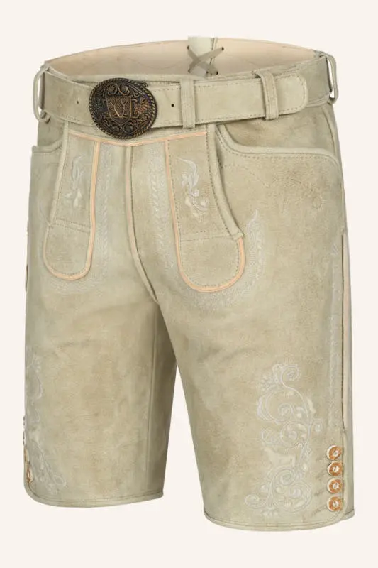 Lederhose Miquel mit Gürtel – Bild 3