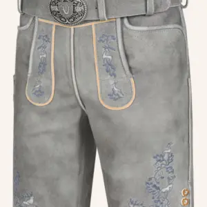 Lederhose Berat mit Gürtel – Bild 3