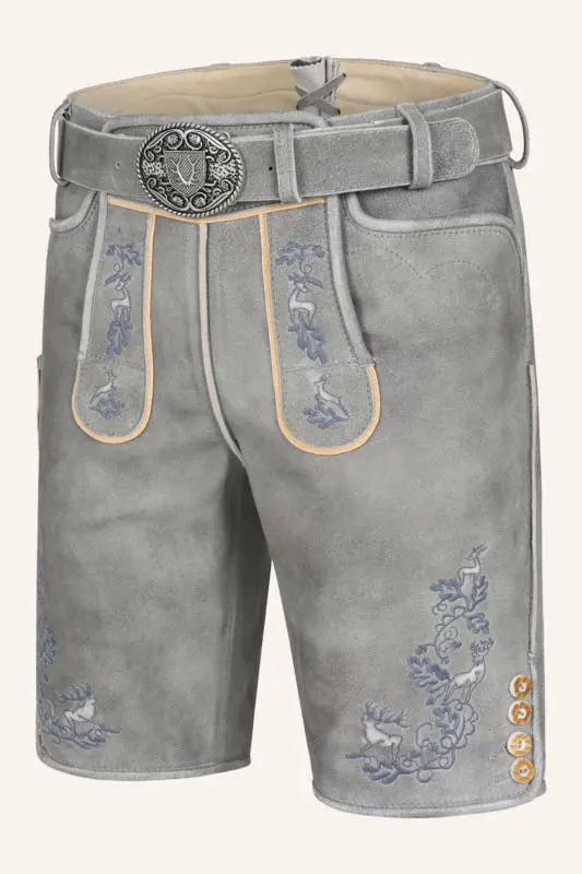 Lederhose Berat mit Gürtel – Bild 3