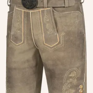 Lederhose Iwan mit Gürtel – Bild 3