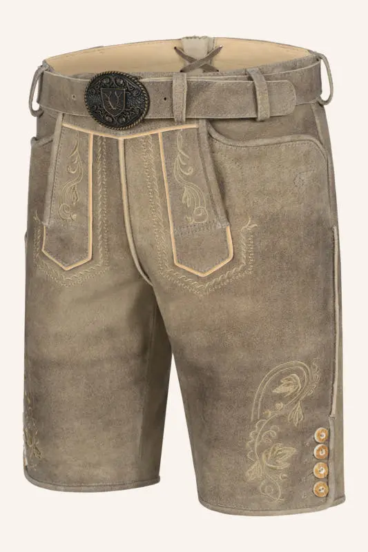 Lederhose Iwan mit Gürtel – Bild 3