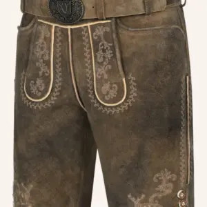 Lederhose Maylon mit Gürtel – Bild 3