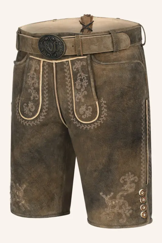 Lederhose Maylon mit Gürtel – Bild 3