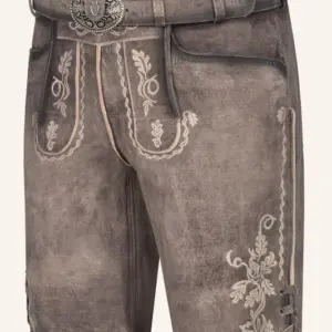 Lederhose Ulli mit Gürtel – Bild 3