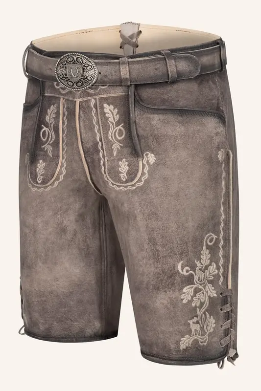 Lederhose Ulli mit Gürtel – Bild 3