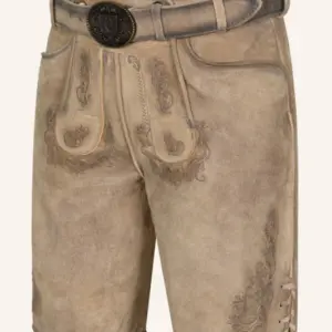 Lederhose Baldur mit Gürtel – Bild 3