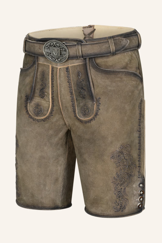 Lederhose Ramiel mit Gürtel – Bild 3