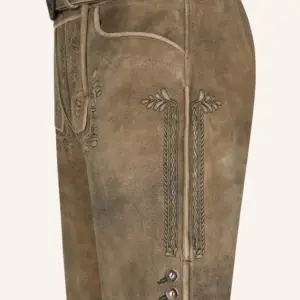 Lederhose Karim mit Gürtel – Bild 4