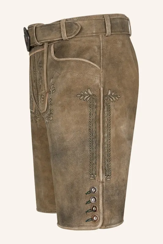 Lederhose Karim mit Gürtel – Bild 4