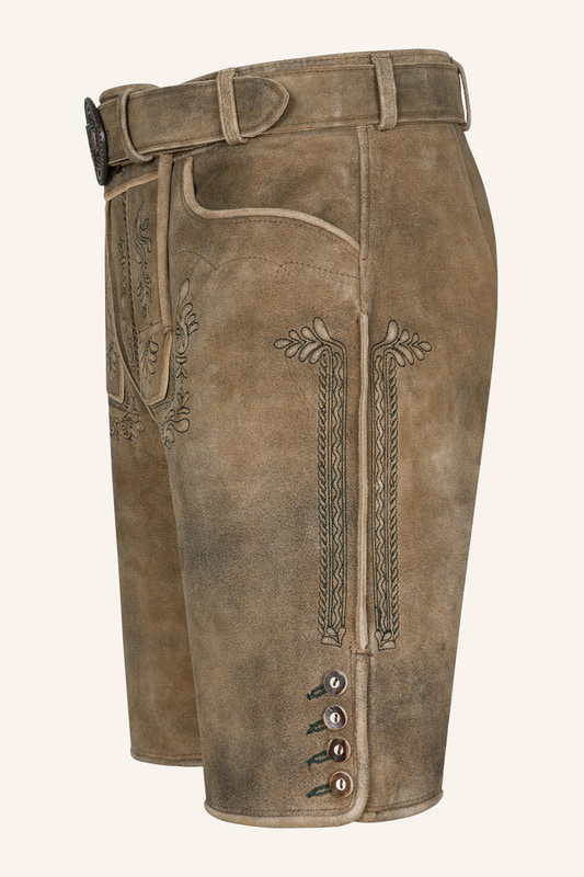 Lederhose Karim mit Gürtel – Bild 4