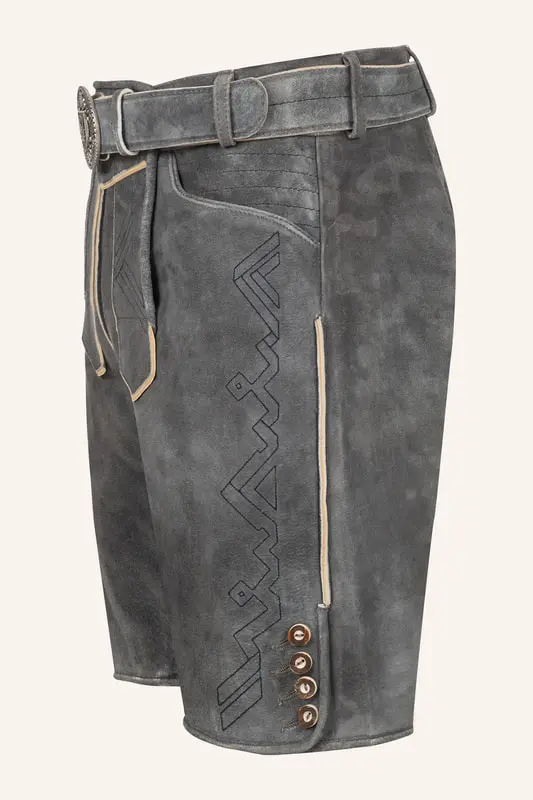 Lederhose Xilas mit Gürtel – Bild 4