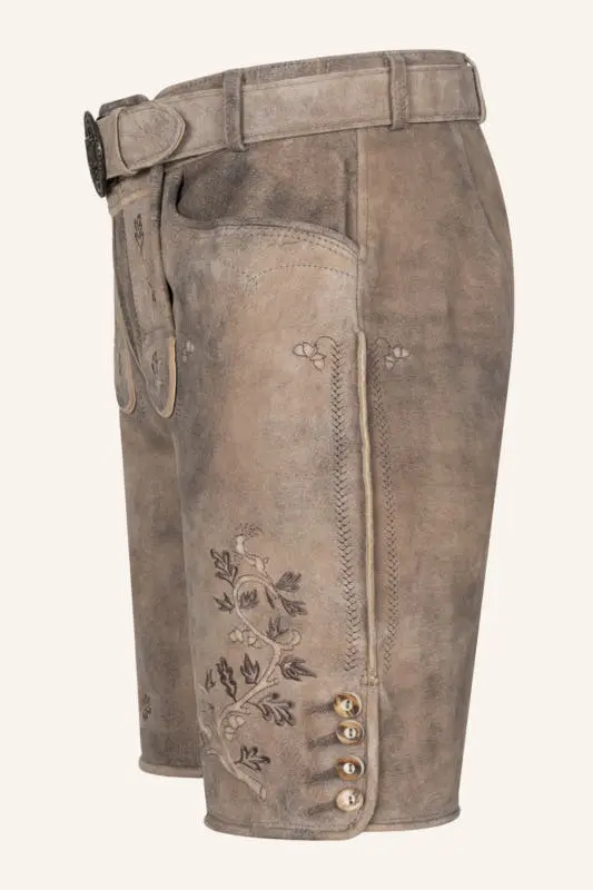 Lederhose Berno mit Gürtel – Bild 4
