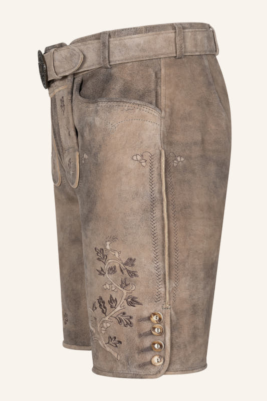 Lederhose Berno mit Gürtel – Bild 4