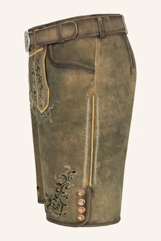 Lederhose Ismael mit Gürtel – Bild 4