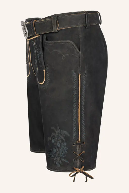 Lederhose Edo mit Gürtel – Bild 4
