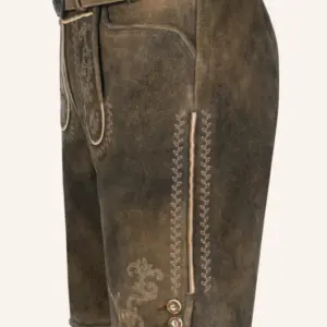 Lederhose Maylon mit Gürtel – Bild 4