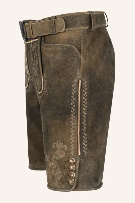 Lederhose Maylon mit Gürtel – Bild 4