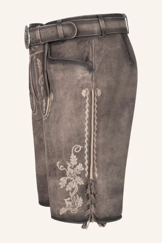 Lederhose Ulli mit Gürtel – Bild 4