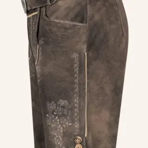 Lederhose Ron mit Gürtel – Bild 4