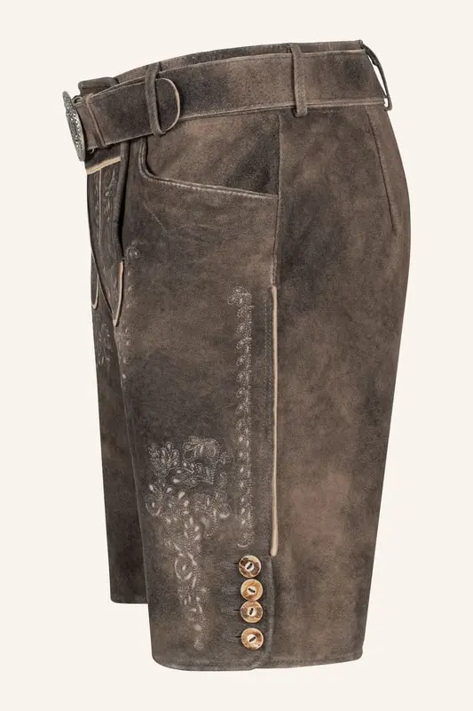 Lederhose Ron mit Gürtel – Bild 4
