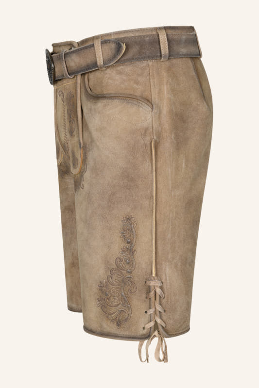 Lederhose Baldur mit Gürtel – Bild 4