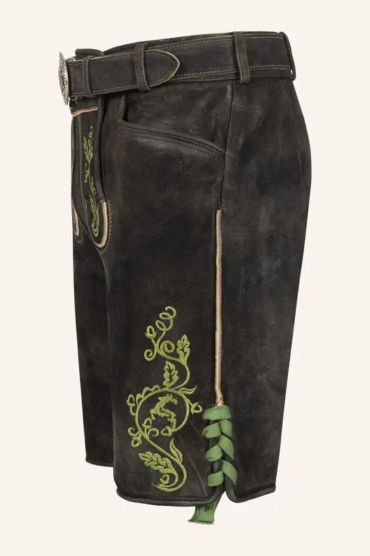 Lederhose Tilo mit Gürtel – Bild 4