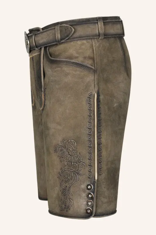 Lederhose Ramiel mit Gürtel – Bild 4