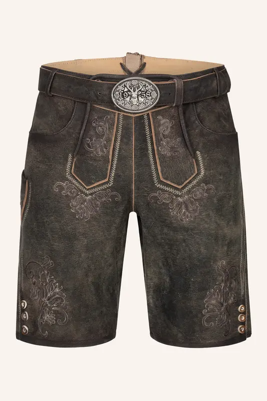 Lederhose Arijus mit Gürtel