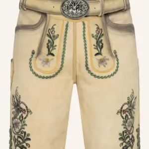 Lederhose Darian mit Gürtel
