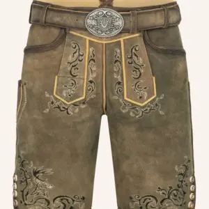 Lederhose Ismael mit Gürtel