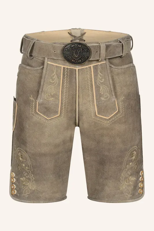 Lederhose Iwan mit Gürtel