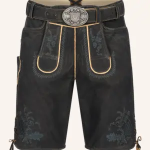 Lederhose Edo mit Gürtel