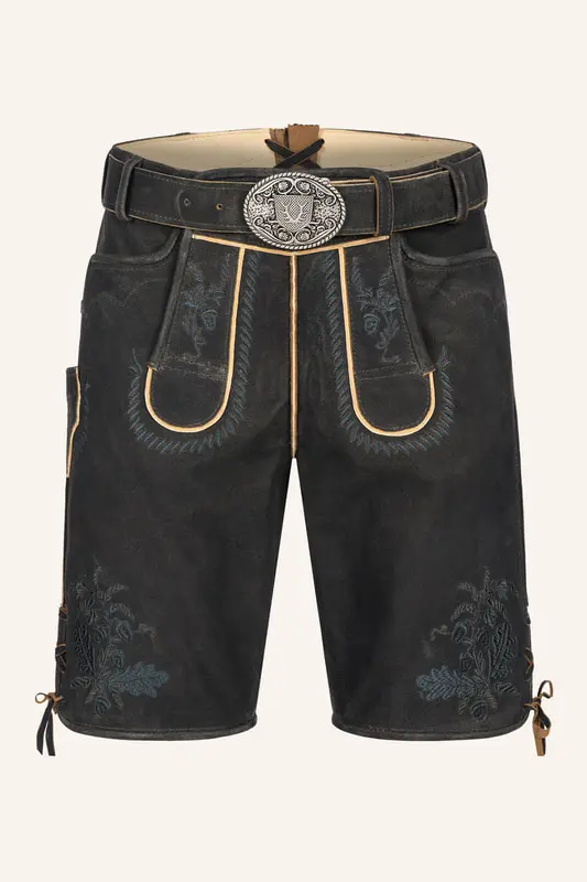 Lederhose Edo mit Gürtel