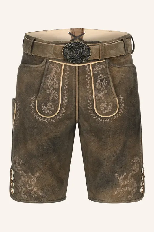 Lederhose Maylon mit Gürtel
