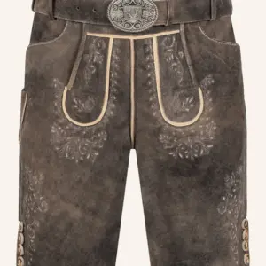 Lederhose Ron mit Gürtel
