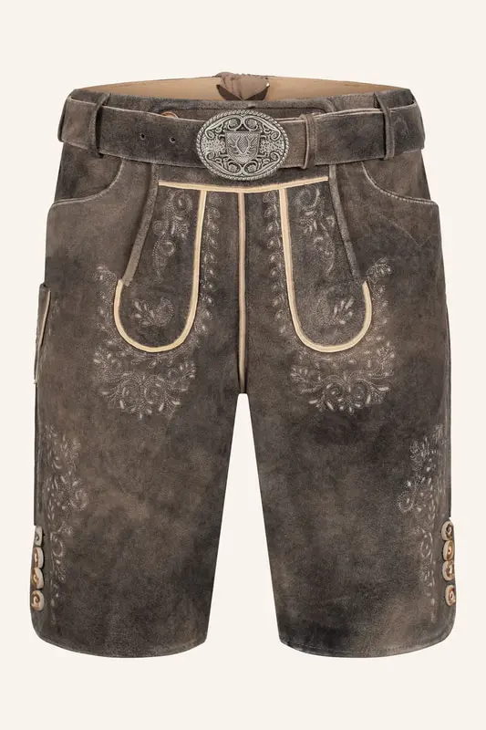 Lederhose Ron mit Gürtel