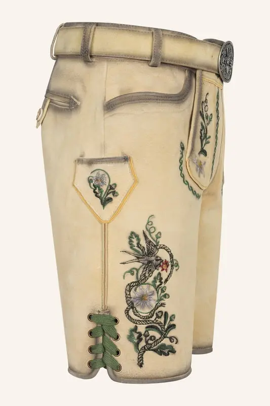 Lederhose Darian mit Gürtel – Bild 2