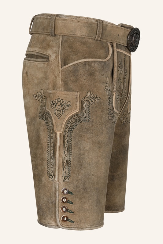 Lederhose Karim mit Gürtel – Bild 2