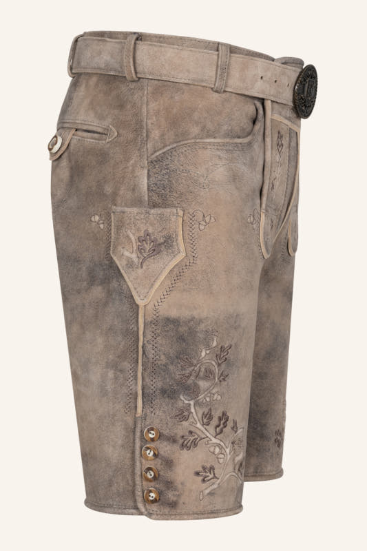 Lederhose Berno mit Gürtel – Bild 2