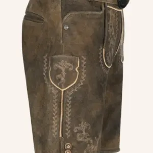 Lederhose Maylon mit Gürtel – Bild 2